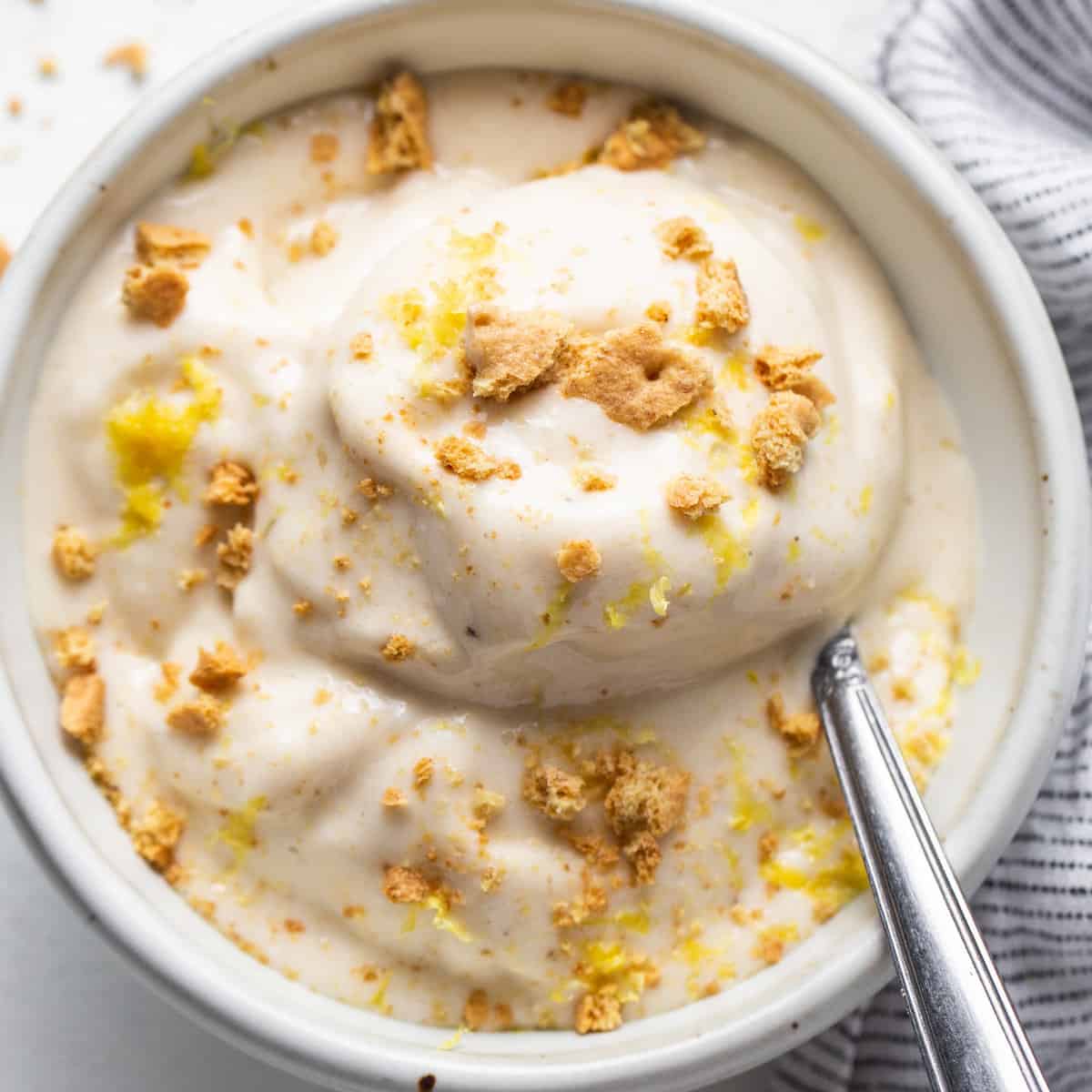 Healthy Lemon Cheesecake Nice Cream: Guilt-Free Treat